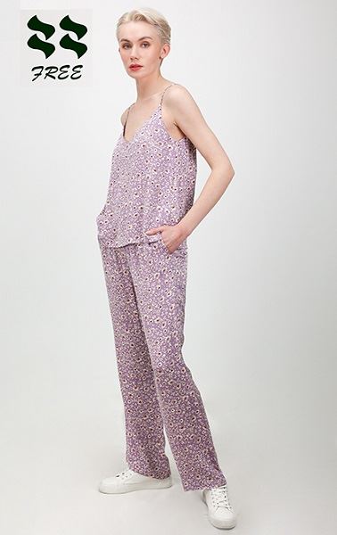 Ladies Woven Printed Pant Supplier
